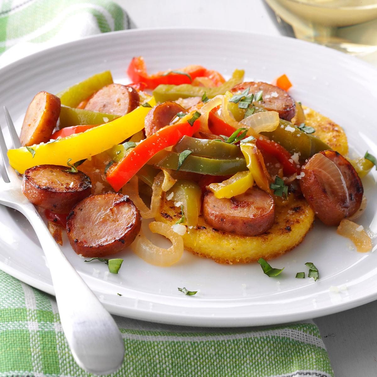 Chicken Sausages With Polenta Exps138141 Sd142780d08 07 3b Rms 4