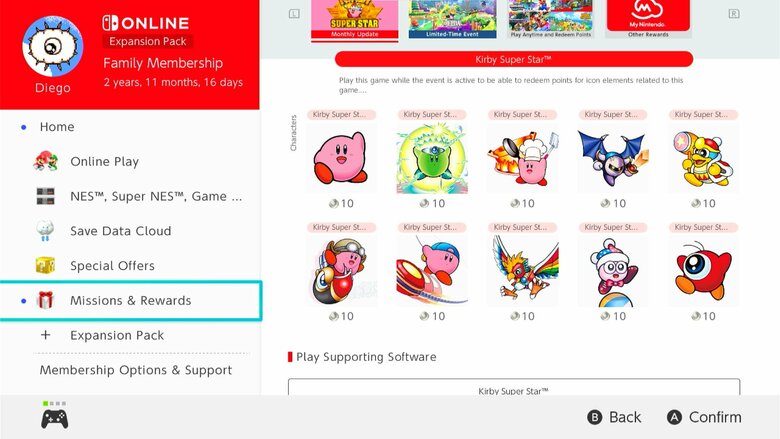 Kirby, Animal Crossing and Mario icons available for Switch Online members