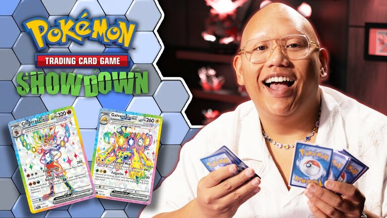 Actor Jacob Batalon checks out Pokémon TCG: Scarlet & Violet—Stellar Crown