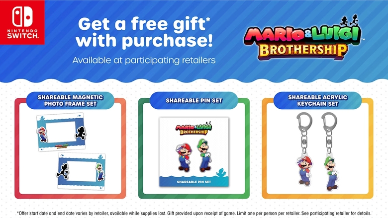 Nintendo details multiple Mario & Luigi: Brothership pre-order bonuses in North America