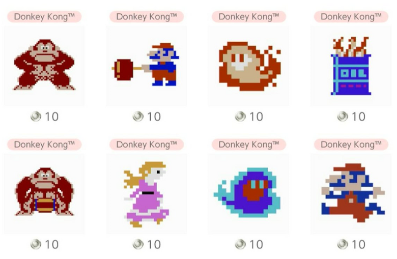 Mario, Donkey Kong and Animal Crossing icons available for Switch Online members