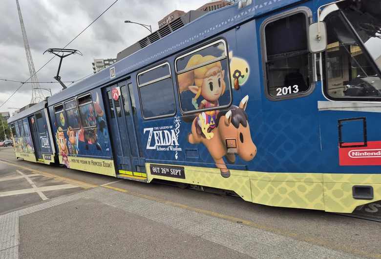 Zelda: Echoes of Wisdom streetcar spotted in Australia