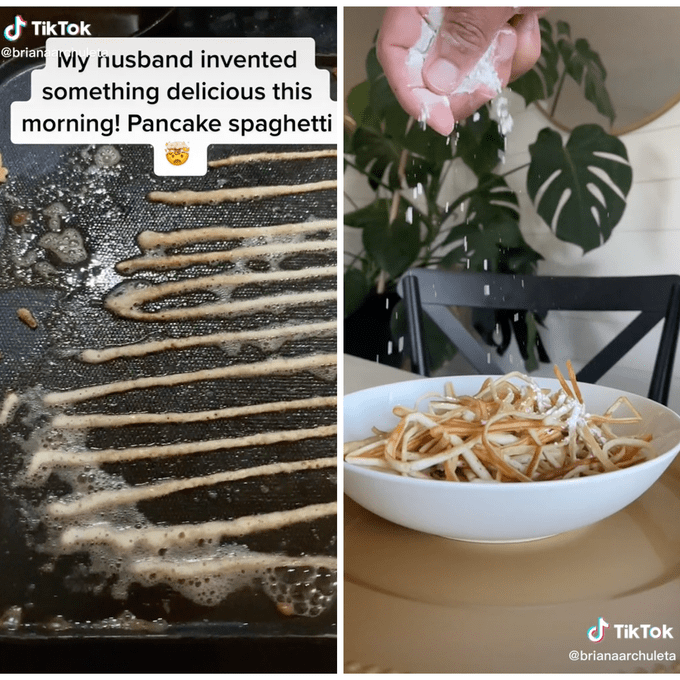 Pancake Spaghetti Tiktok Ft Via Tiktok